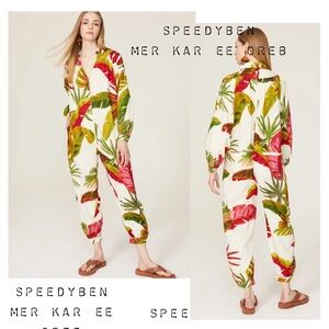 Farm Rio Spring Forest Jumpsuit XS